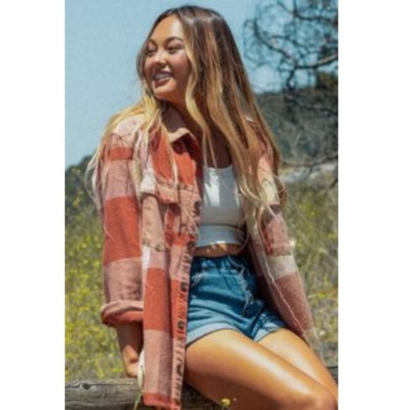 ROXY Tops - Roxy Womens Let It Go Long Sleeve Flannel Shirt X-Small